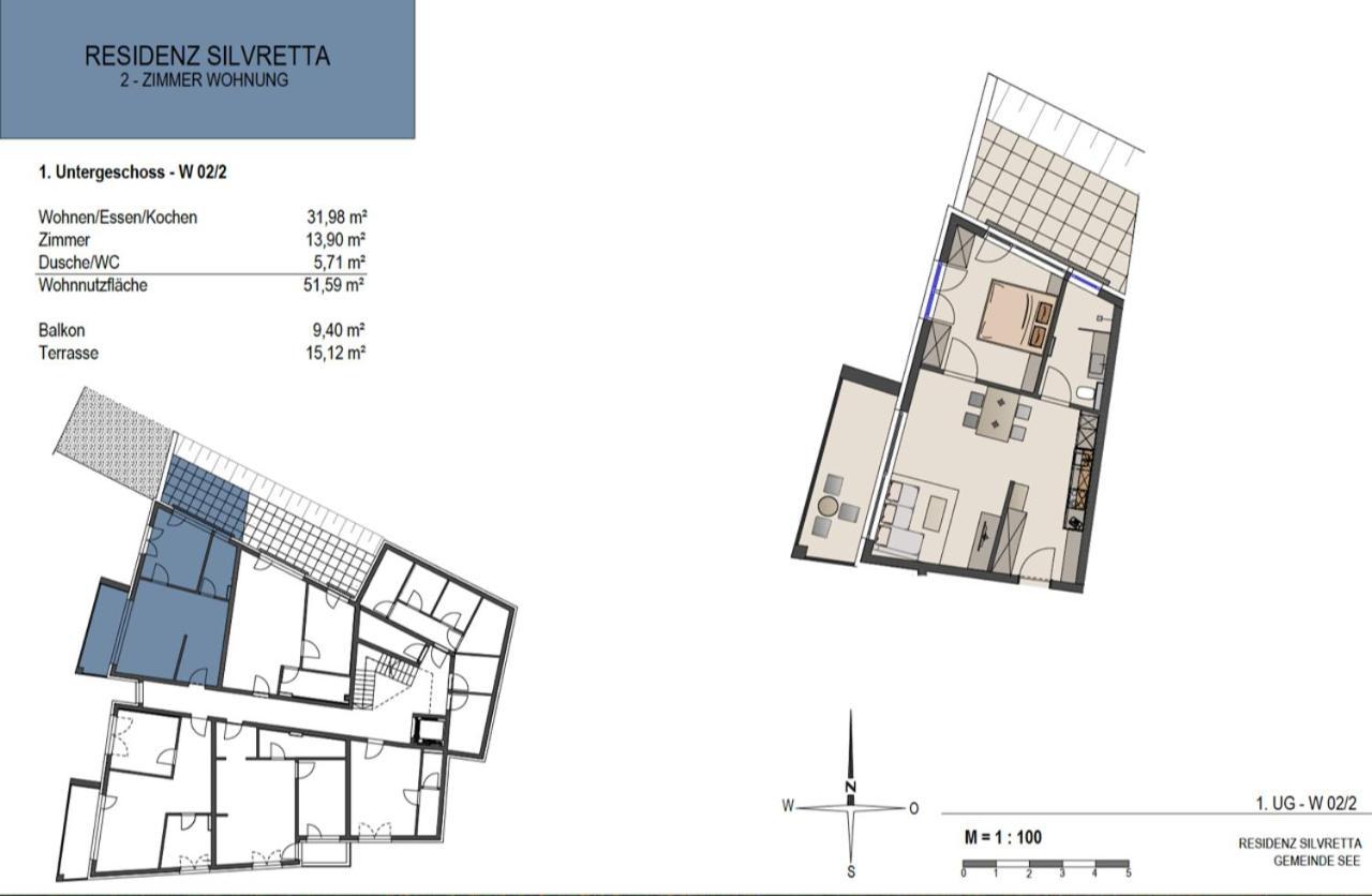 Charmantes Apartment In Der Residenz Silvretta - Inklusive Silvretta Card Premium 시 외부 사진